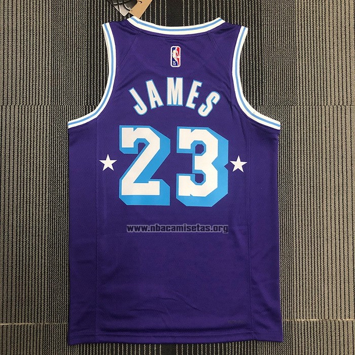 Camiseta Los Angeles Lakers Kobe Bryant NO 23 Ciudad Edition 2021-22 Violeta